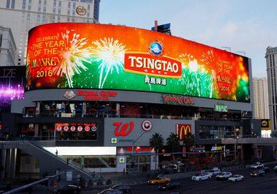 美國拉斯維加斯LED大屏廣告-拉斯維加斯戶外廣告