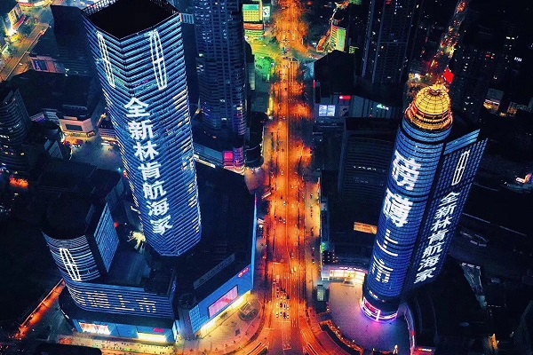 林肯汽車(chē)地標(biāo)LED廣告