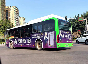惠州公交車廣告價(jià)格多少錢？惠州公交車體廣告家裝建材案例