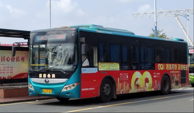 惠州公交車身三側(cè)外車貼廣告投放，惠州公交巴士廣告價(jià)格
