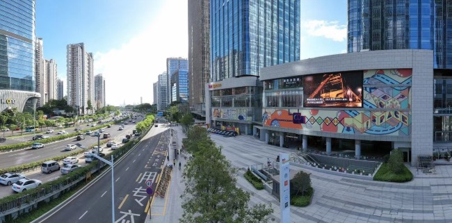 深圳下沙車公廟博今國際LED廣告投放，深圳濱河大道大屏廣告