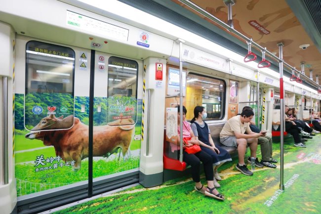 廣州地鐵9號線內(nèi)包車廂貼廣告投放，廣州地鐵全包車廣告價格