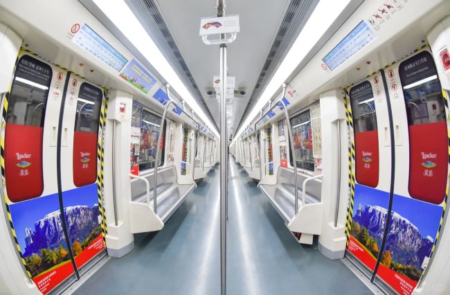 長沙地鐵品牌列車內(nèi)包車貼廣告投放，長沙地鐵車廂廣告價格